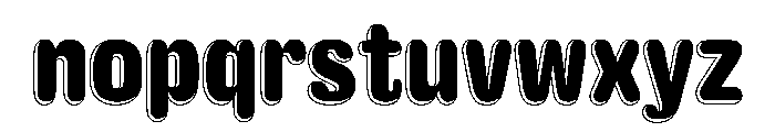 Caslon Rounded Shaded Regular Font LOWERCASE
