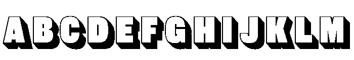 Caslon Sans Shaded No 1 Font UPPERCASE