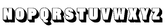 Caslon Sans Shaded No 1 Font UPPERCASE