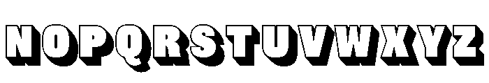 Caslon Sans Shaded No 1 Font LOWERCASE