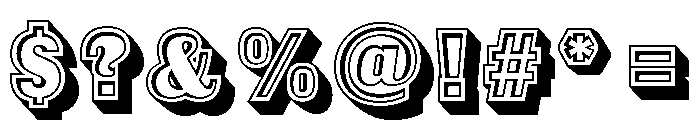 Caslon Sans Shaded No 2 Font OTHER CHARS
