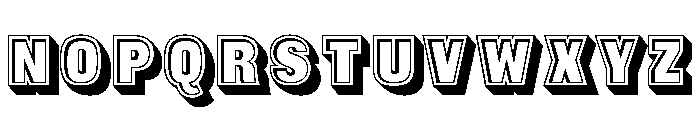 Caslon Sans Shaded No 2 Font LOWERCASE