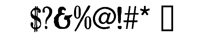 CaslonAntique Regular Font OTHER CHARS