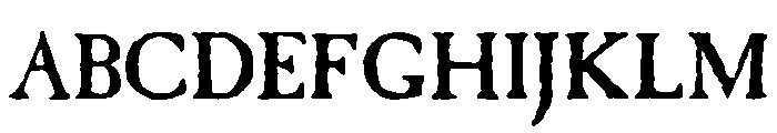 CaslonAntique Regular Font UPPERCASE
