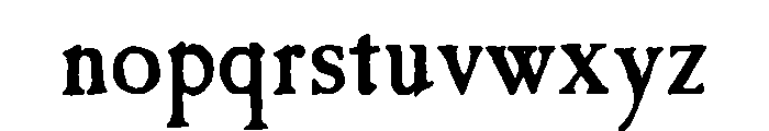 CaslonAntique Regular Font LOWERCASE