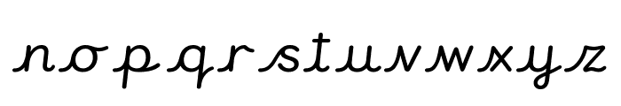 Castledown Cursive Regular Font LOWERCASE