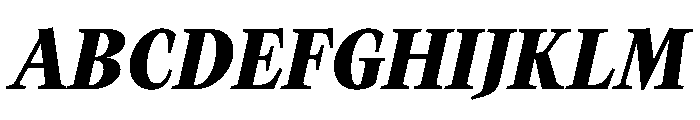 CasualTimez CasualBoldItalic Font UPPERCASE