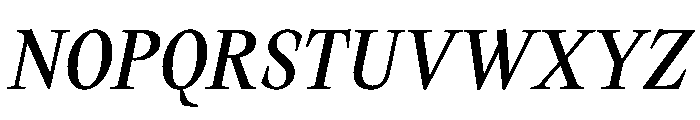 CasualTimez CasualBookItalic Font UPPERCASE