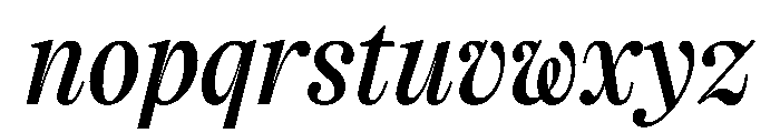 CasualTimez CasualBookItalic Font LOWERCASE