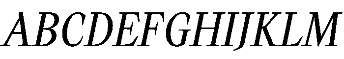 CasualTimez CasualRegularItalic Font UPPERCASE