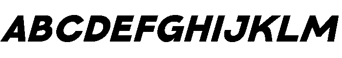Category Blackitalic Font UPPERCASE
