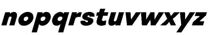 Category Blackitalic Font LOWERCASE