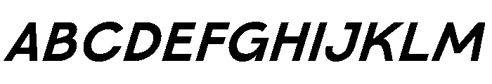 Category Bolditalic Font UPPERCASE
