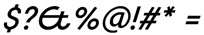 Category Mediumitalic Font OTHER CHARS
