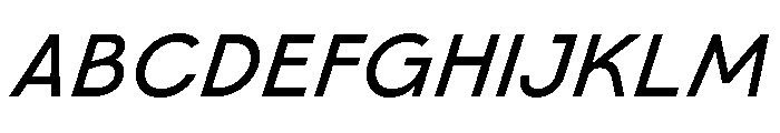 Category Mediumitalic Font UPPERCASE