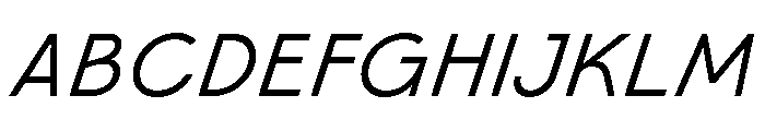 Category Regularitalic Font UPPERCASE