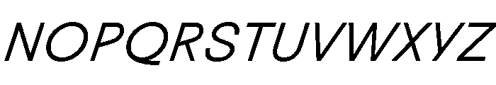 Category Regularitalic Font UPPERCASE