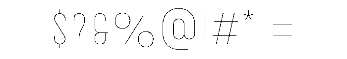 Catorze27Style1 Hairline Font OTHER CHARS