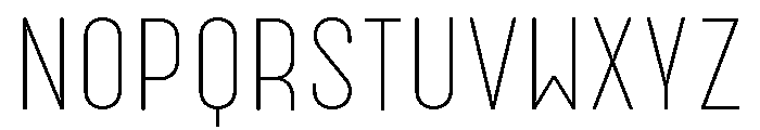 Catorze27Style1 Light Font UPPERCASE