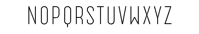 Catorze27Style1 Light Font LOWERCASE