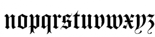 Carol Gothic Regular Font LOWERCASE