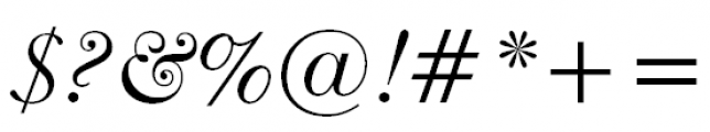 Caslon 540 Italic Font OTHER CHARS