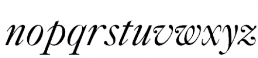 Caslon 540 Italic Font LOWERCASE