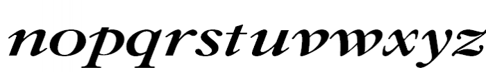 Caslon Bold Italic Font LOWERCASE