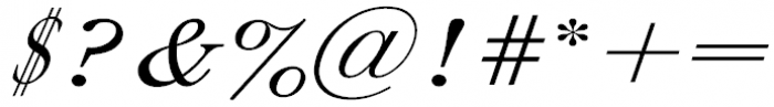 Caslon Italic Font OTHER CHARS