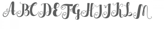 Cattleya Script Font UPPERCASE