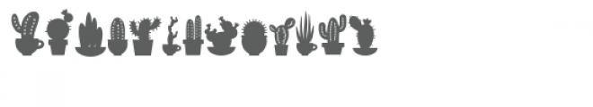 cactus doodlebat Font LOWERCASE