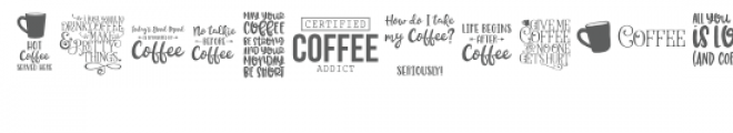 caffeine queen dingbat font Font UPPERCASE