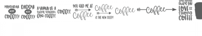 caffeine queen dingbat font Font UPPERCASE