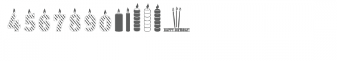 candles dingbats font Font UPPERCASE