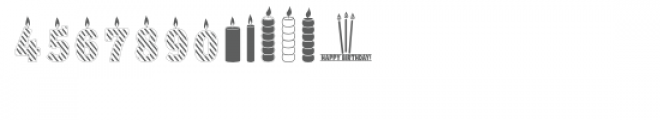 candles dingbats font Font LOWERCASE