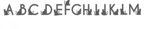 cat lady font Font UPPERCASE