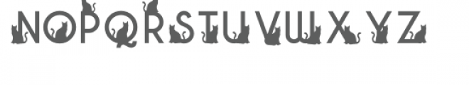 cat lady font Font UPPERCASE