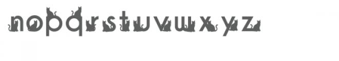 cat lady font Font LOWERCASE