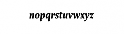 Calisia Heavy Italic Font LOWERCASE