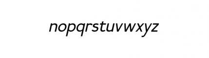 Calvin Italic Font LOWERCASE
