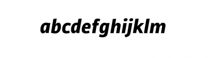 Carouge Pro Bold Italic Font LOWERCASE