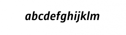 Carouge Pro Medium Italic Font LOWERCASE