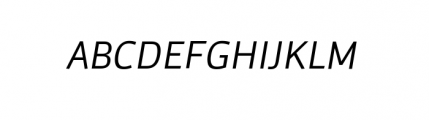 Carouge Pro Subset Light Italic Font UPPERCASE