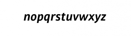 Carouge Pro Subset Medium Italic Font LOWERCASE