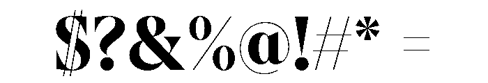 Caesura Bold Font OTHER CHARS