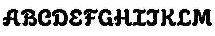Cafe Romantique Bold Font UPPERCASE