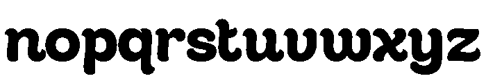 Cafe Romantique Bold Font LOWERCASE