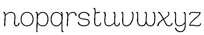 Cafe Romantique Light Font LOWERCASE