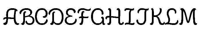 Cafe Romantique Regular Font UPPERCASE