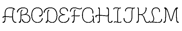 Cafe Romantique Font UPPERCASE